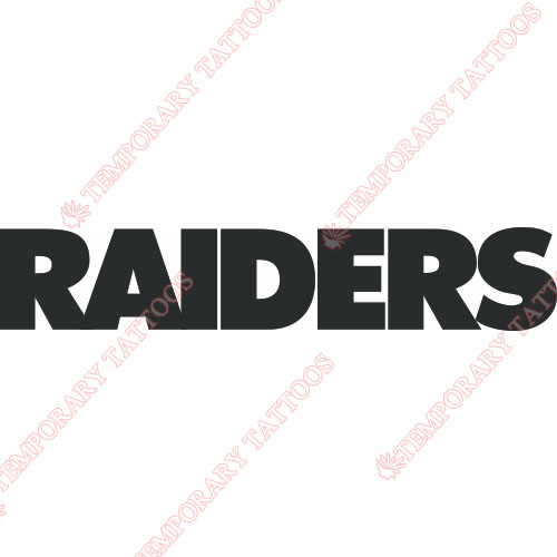 Oakland Raiders Customize Temporary Tattoos Stickers NO.664